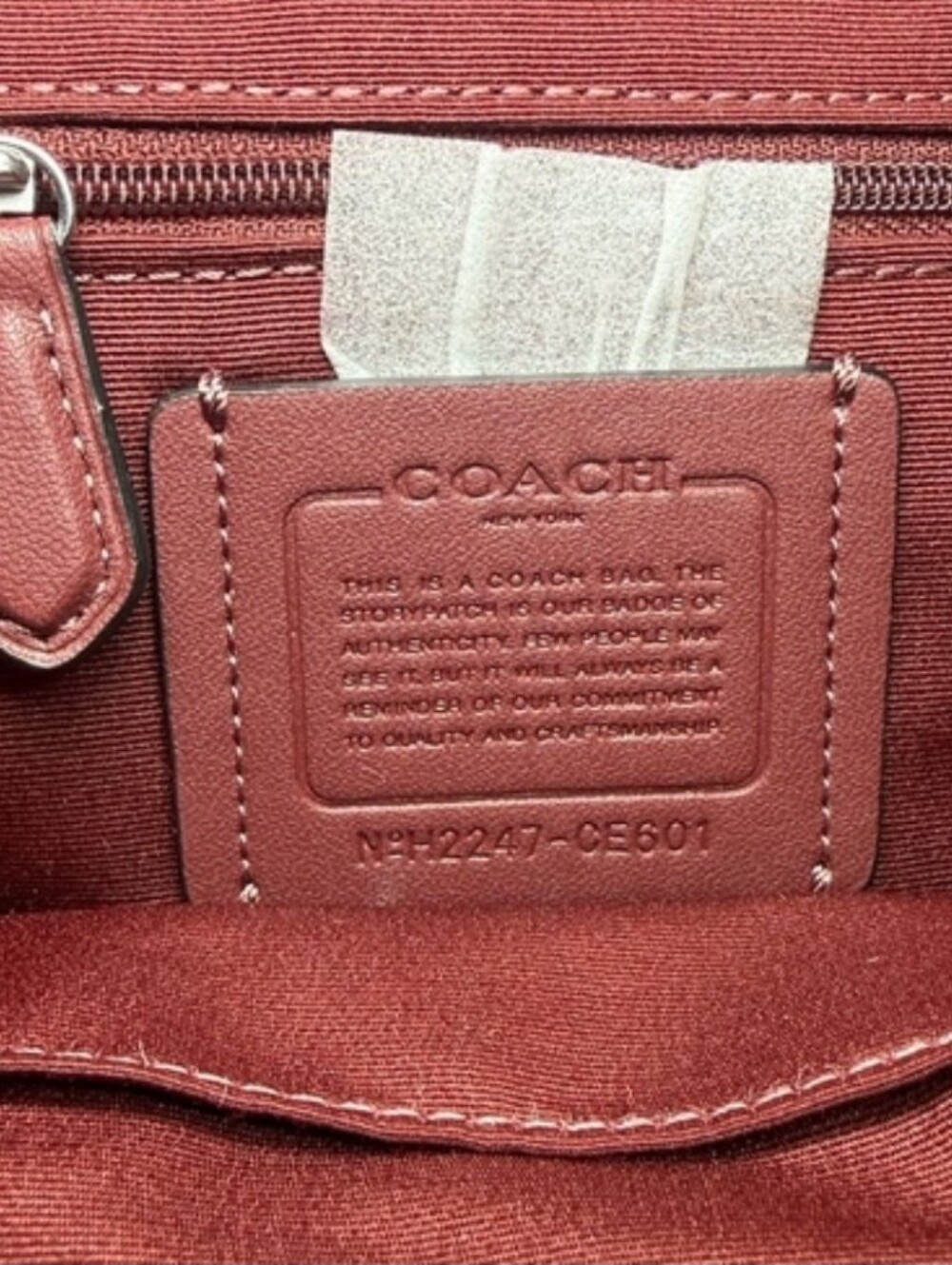 Coach Dempsey Backpack in Signature Jacquard Canvas Pebbled Leather MSRP 450 NWT - Picture 9 of 14